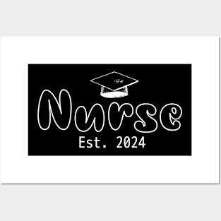 Nurse Est. 2024, graduating Nurse design Posters and Art